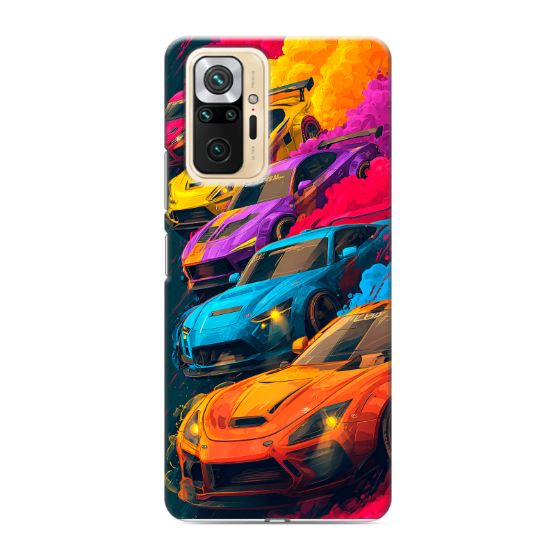 Силиконовый чехол на Xiaomi RedMi Note 10 Pro с принтом Тачки Силиконовый чехол на Xiaomi RedMi Note 10 Pro с принтом Тачки
