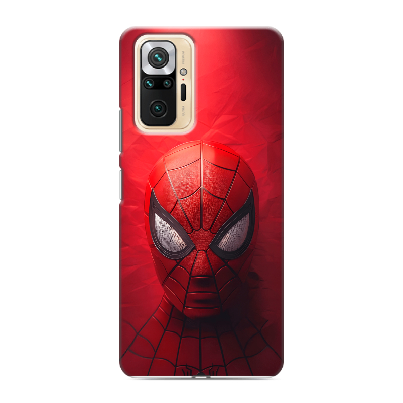 Силиконовый чехол на Xiaomi RedMi Note 10 Pro с принтом Spiderman Человек паук Силиконовый чехол на Xiaomi RedMi Note 10 Pro с принтом Spiderman Человек паук