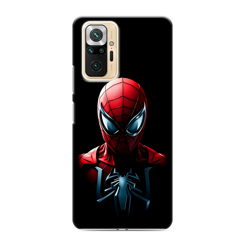 Силиконовый противоударный чехол на Xiaomi RedMi Note 10 Pro с принтом Spiderman Человек паук Силиконовый противоударный чехол на Xiaomi RedMi Note 10 Pro с принтом Spiderman Человек паук