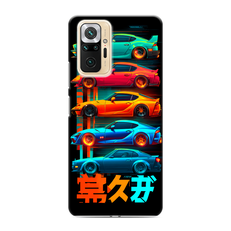 Силиконовый чехол на Xiaomi RedMi Note 10 Pro с принтом машины тачки Силиконовый чехол на Xiaomi RedMi Note 10 Pro с принтом машины тачки