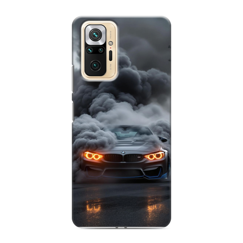 Силиконовый чехол на Xiaomi RedMi Note 10 Pro с принтом BMW БМВ Силиконовый чехол на Xiaomi RedMi Note 10 Pro с принтом BMW БМВ