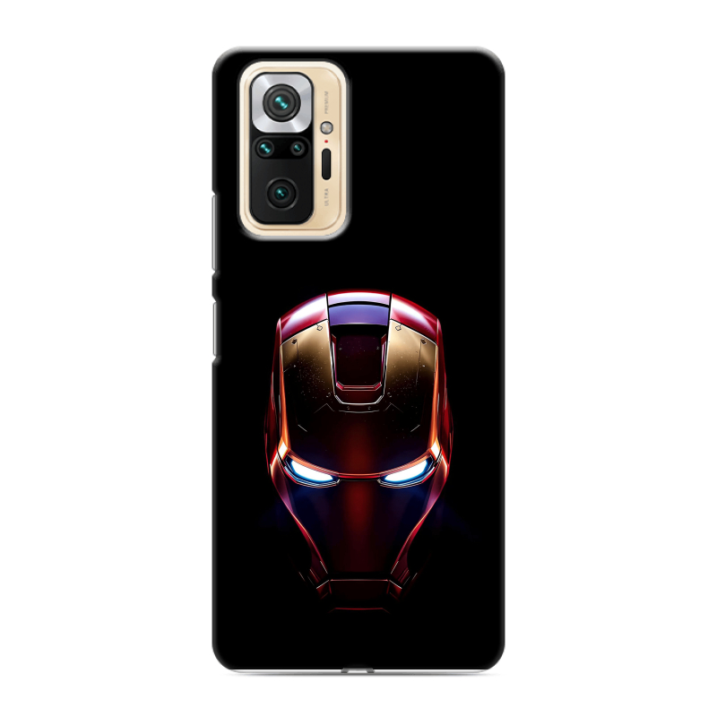 Силиконовый противоударный чехол на Xiaomi RedMi Note 10 Pro с принтом IronMan Железный человек Силиконовый противоударный чехол на Xiaomi RedMi Note 10 Pro с принтом IronMan Железный человек