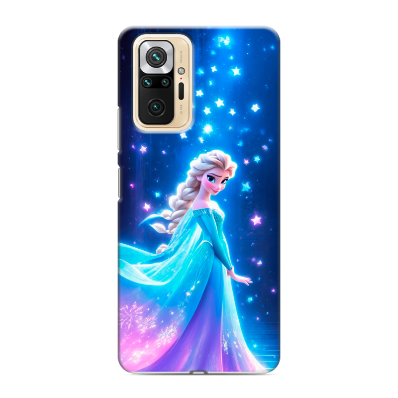 Силиконовый чехол на Xiaomi RedMi Note 10 Pro с принтом Холодное сердце Frozen Силиконовый чехол на Xiaomi RedMi Note 10 Pro с принтом Холодное сердце Frozen