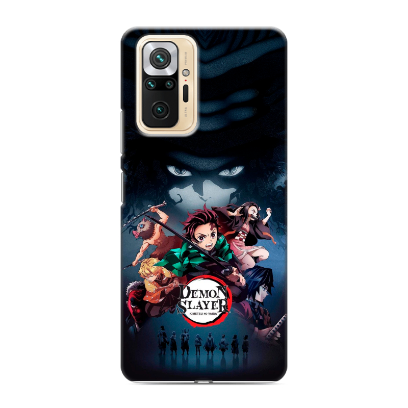 Силиконовый чехол на Xiaomi RedMi Note 10 Pro с принтом Demon Slayer Клинок рассекающий демонов Силиконовый чехол на Xiaomi RedMi Note 10 Pro с принтом Demon Slayer Клинок рассекающий демонов