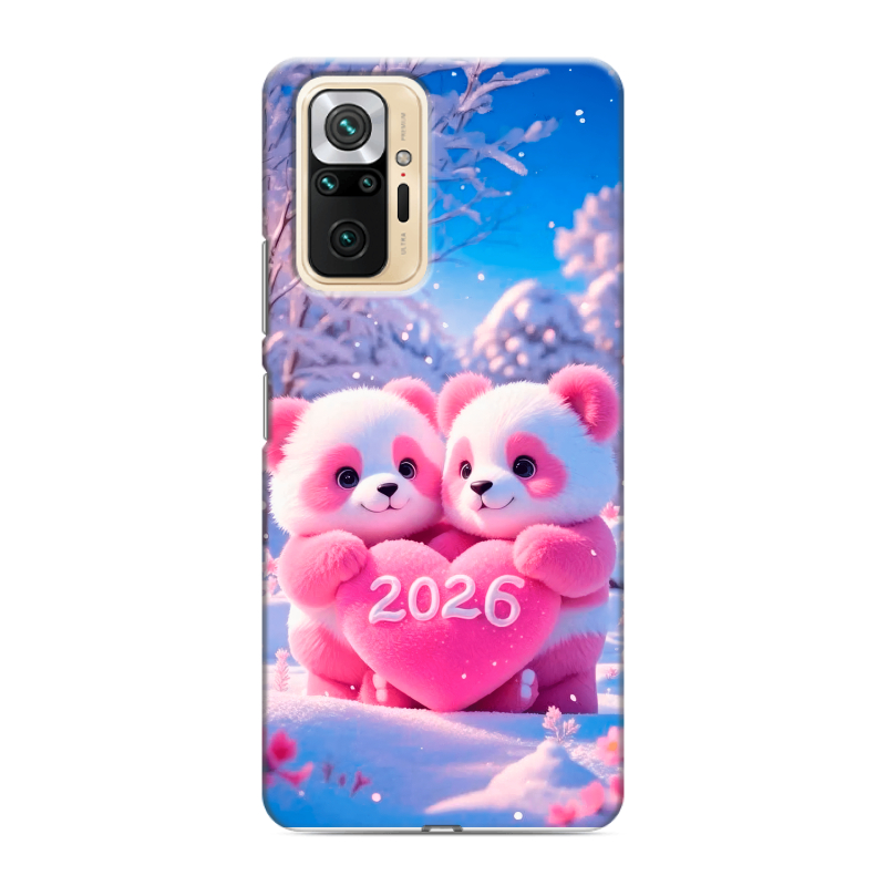 Силиконовый чехол на Xiaomi RedMi Note 10 Pro с принтом Новый год Силиконовый чехол на Xiaomi RedMi Note 10 Pro с принтом Новый год