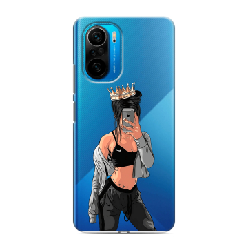 Силиконовый чехол на Xiaomi Poco F3 с принтом Женские принты Силиконовый чехол на Xiaomi Poco F3 с принтом Женские принты