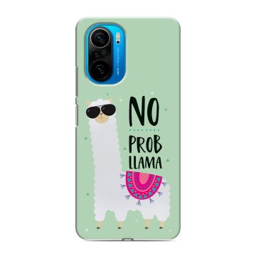 Силиконовый чехол на Xiaomi Poco F3 с принтом Лама Силиконовый чехол на Xiaomi Poco F3 с принтом Лама