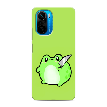 Силиконовый чехол на Xiaomi Poco F3 с принтом Лягушенок Силиконовый чехол на Xiaomi Poco F3 с принтом Лягушенок