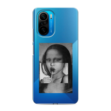Силиконовый чехол на Xiaomi Poco F3 с принтом Мона Лиза