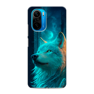 Силиконовый чехол на Xiaomi Poco F3 с принтом бабочки саккура