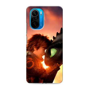 Силиконовый чехол на Xiaomi Poco F3 с принтом Как приручить дракона