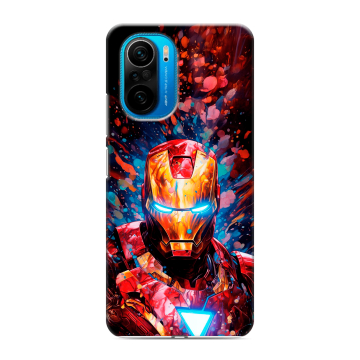 Силиконовый чехол на Xiaomi Poco F3 с принтом Железный человек Ironman Силиконовый чехол на Xiaomi Poco F3 с принтом Железный человек Ironman