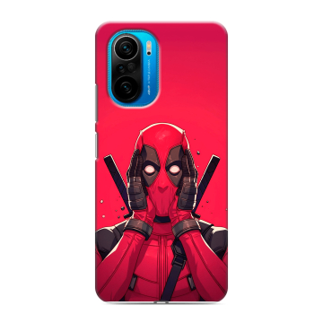 Силиконовый чехол на Xiaomi Poco F3 с принтом Дедпул Deadpool