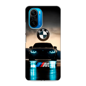 Силиконовый чехол на Xiaomi Poco F3 с принтом БМВ BMW