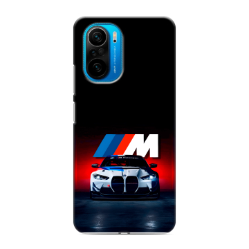 Силиконовый чехол на Xiaomi Poco F3 с принтом БМВ BMW
