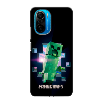 Силиконовый чехол на Xiaomi Poco F3 с принтом Майнкрафт Minecraft Силиконовый чехол на Xiaomi Poco F3 с принтом Майнкрафт Minecraft