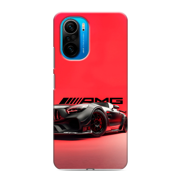Силиконовый чехол на Xiaomi Poco F3 с принтом Мерседес Mercedes AMG Силиконовый чехол на Xiaomi Poco F3 с принтом Мерседес Mercedes AMG