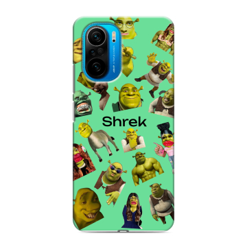 Силиконовый чехол на Xiaomi Poco F3 с принтом Шрек Shrek Силиконовый чехол на Xiaomi Poco F3 с принтом Шрек Shrek