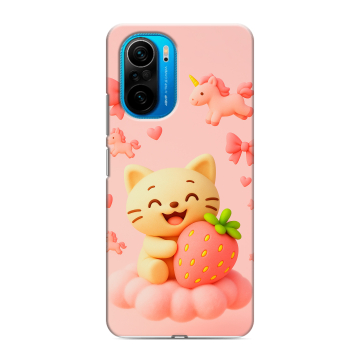 Силиконовый чехол на Xiaomi Poco F3 с принтом для девочек
