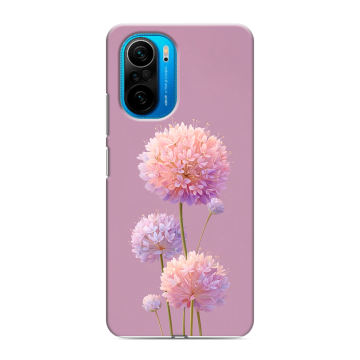 Силиконовый чехол на Xiaomi Poco F3 с принтом Цветы Силиконовый чехол на Xiaomi Poco F3 с принтом Цветы