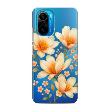 Силиконовый чехол на Xiaomi Poco F3 с принтом Цветы Силиконовый чехол на Xiaomi Poco F3 с принтом Цветы