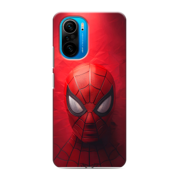 Силиконовый чехол на Xiaomi Poco F3 с принтом Spiderman Человек паук