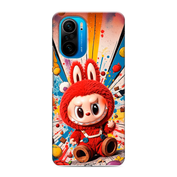 Силиконовый чехол на Xiaomi Poco F3 с принтом Labubu Лабубу Силиконовый чехол на Xiaomi Poco F3 с принтом Labubu Лабубу