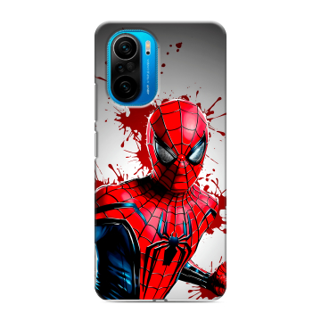 Силиконовый чехол на Xiaomi Poco F3 с принтом Spiderman Человек паук Силиконовый чехол на Xiaomi Poco F3 с принтом Spiderman Человек паук