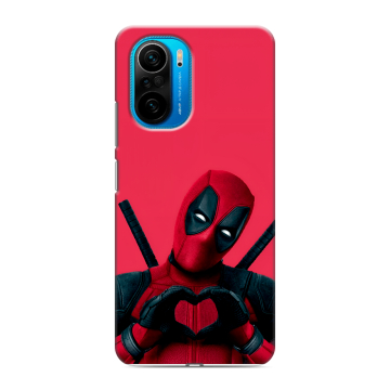 Силиконовый чехол на Xiaomi Poco F3 с принтом Дедпул Deadpool