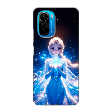 Силиконовый чехол на Xiaomi Poco F3 с принтом Холодное сердце Frozen Силиконовый чехол на Xiaomi Poco F3 с принтом Холодное сердце Frozen