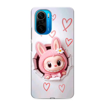 Силиконовый чехол на Xiaomi Poco F3 с принтом Labubu Лабубу Силиконовый чехол на Xiaomi Poco F3 с принтом Labubu Лабубу