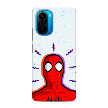 Силиконовый чехол на Xiaomi Poco F3 с принтом Spiderman Человек паук Силиконовый чехол на Xiaomi Poco F3 с принтом Spiderman Человек паук