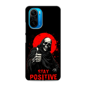 Силиконовый чехол на Xiaomi Poco F3 с принтом смешной скелет Силиконовый чехол на Xiaomi Poco F3 с принтом смешной скелет