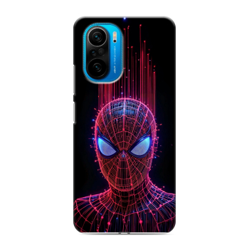 Силиконовый чехол на Xiaomi Poco F3 с принтом Spiderman Человек паук Силиконовый чехол на Xiaomi Poco F3 с принтом Spiderman Человек паук