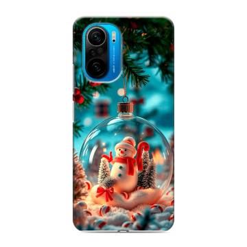 Силиконовый чехол на Xiaomi Poco F3 с принтом Новый год Силиконовый чехол на Xiaomi Poco F3 с принтом Новый год