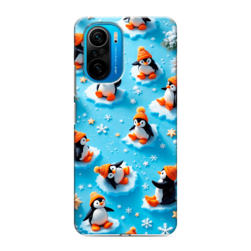 Силиконовый чехол на Xiaomi Poco F3 с принтом Новый год Силиконовый чехол на Xiaomi Poco F3 с принтом Новый год