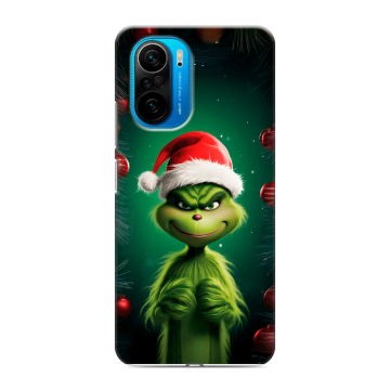 Силиконовый чехол на Xiaomi Poco F3 с принтом Гринч Новый год Рождество Силиконовый чехол на Xiaomi Poco F3 с принтом Гринч Новый год Рождество