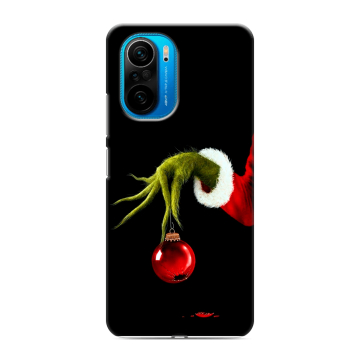 Силиконовый чехол на Xiaomi Poco F3 с принтом Новый год Гринч Силиконовый чехол на Xiaomi Poco F3 с принтом Новый год Гринч