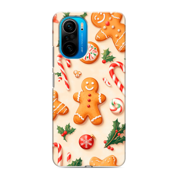 Силиконовый чехол на Xiaomi Poco F3 с принтом Новый год Силиконовый чехол на Xiaomi Poco F3 с принтом Новый год