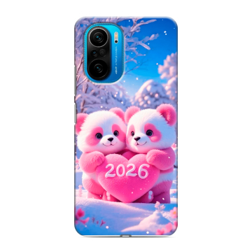 Силиконовый чехол на Xiaomi Poco F3 с принтом Новый год Силиконовый чехол на Xiaomi Poco F3 с принтом Новый год