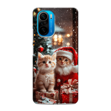 Силиконовый чехол на Xiaomi Poco F3 с принтом Новый год Силиконовый чехол на Xiaomi Poco F3 с принтом Новый год