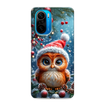 Силиконовый чехол на Xiaomi Poco F3 с принтом Новый год Силиконовый чехол на Xiaomi Poco F3 с принтом Новый год