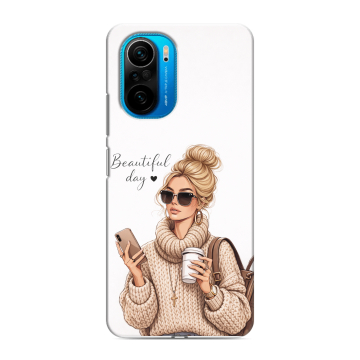Силиконовый чехол на Xiaomi Poco F3 с принтом женский Силиконовый чехол на Xiaomi Poco F3 с принтом женский