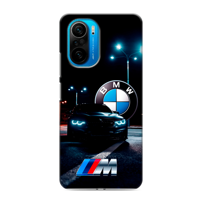 Силиконовый противоударный чехол на Xiaomi Poco F3 с принтом БМВ BMW Силиконовый противоударный чехол на Xiaomi Poco F3 с принтом БМВ BMW