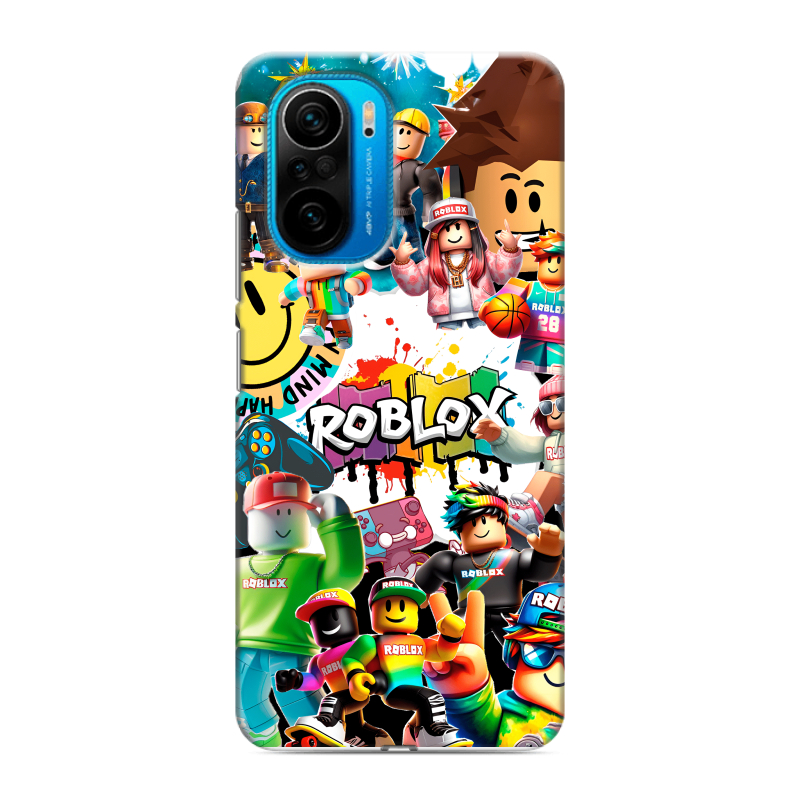 Силиконовый противоударный чехол на Xiaomi Poco F3 с принтом Roblox Роблокс Силиконовый противоударный чехол на Xiaomi Poco F3 с принтом Roblox Роблокс
