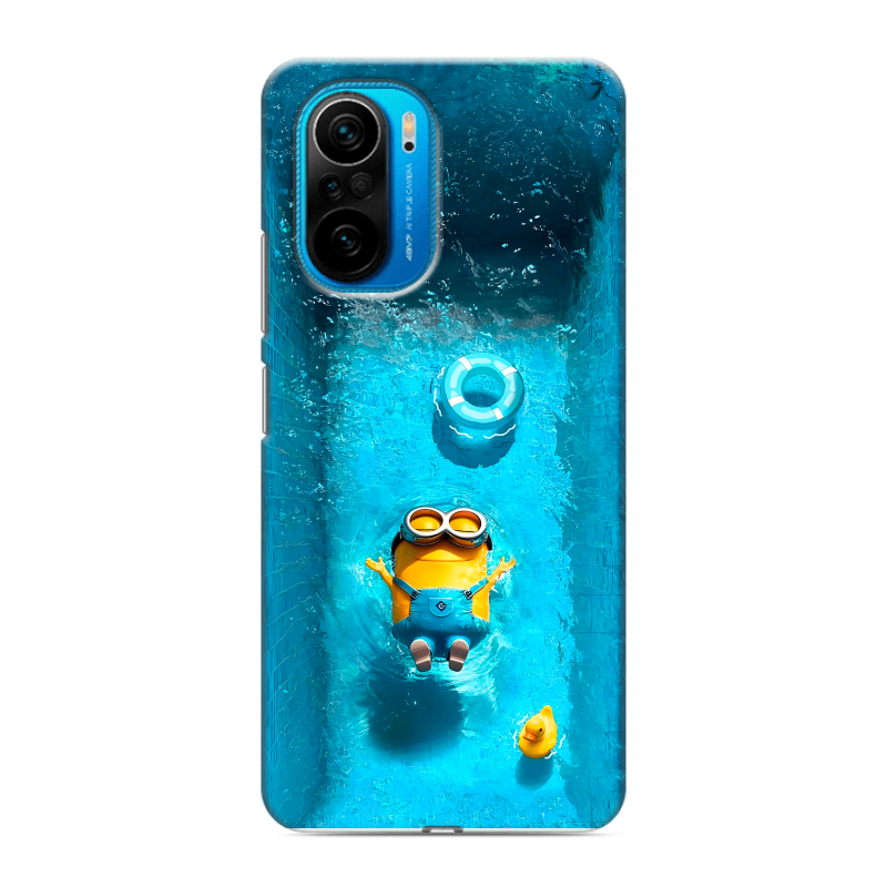 Силиконовый чехол на Xiaomi Poco F3 с принтом Миньоны Силиконовый чехол на Xiaomi Poco F3 с принтом Миньоны