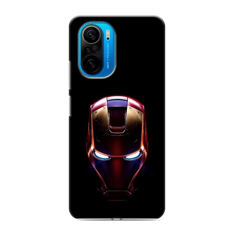 Силиконовый чехол на Xiaomi Poco F3 с принтом IronMan Железный человек Силиконовый чехол на Xiaomi Poco F3 с принтом IronMan Железный человек