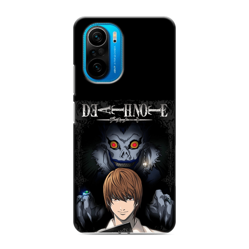 Силиконовый чехол на Xiaomi Poco F3 с принтом Death note Тетрадь смерти Силиконовый чехол на Xiaomi Poco F3 с принтом Death note Тетрадь смерти
