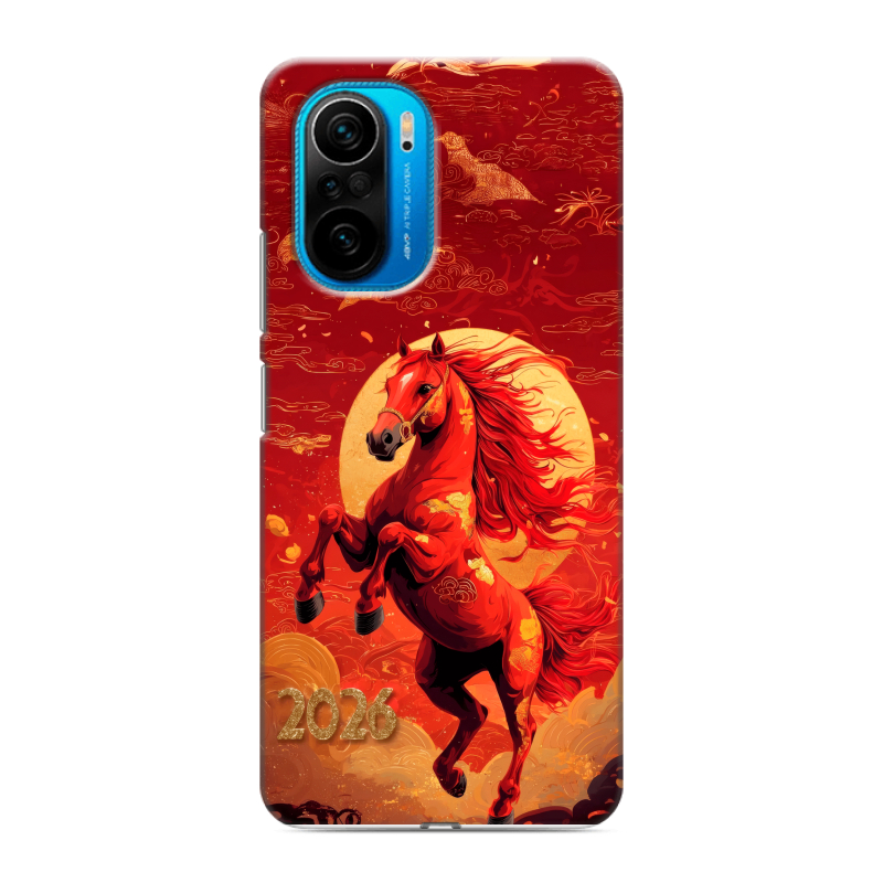 Силиконовый чехол на Xiaomi Poco F3 с принтом Новый год Силиконовый чехол на Xiaomi Poco F3 с принтом Новый год