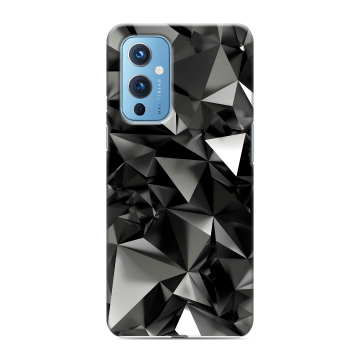Силиконовый чехол на OnePlus 9 с принтом Черные кристаллы Силиконовый чехол на OnePlus 9 с принтом Черные кристаллы